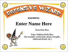 Defensive Wiz certificate