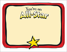 You're an all-star template image