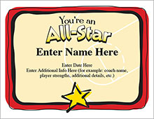 You're an All-Star award image