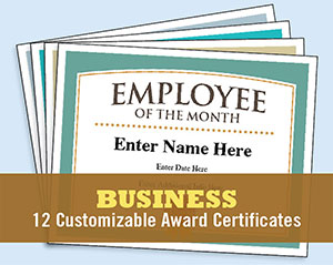 business certificates editable.