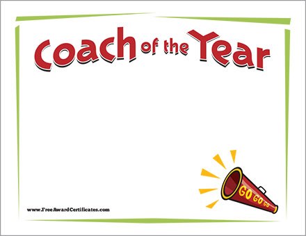 Coach of the Year Cheer FREE image