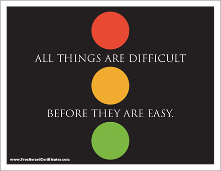 Difficult before Easy poster image