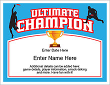 ultimate champion certificate